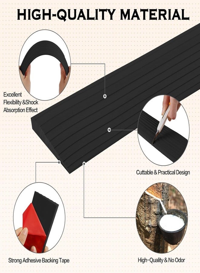 Drofail 1 CM Door Threshold Ramp for Wheelchair | Rubber Door Step Ramp | Non-Slip Entry Ramp for Home | Heavy Duty Threshold Ramp for Scooter, Stroller,Trolley-Self Adheshive -1 Meter (Pack of 1) - Image 4