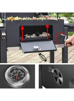 Charcoal Grill Charcoal Grill Trolley Charcoal Tray Height Adjustable with Wheels Bottle Opener Stand Grill Barbecue Grill for BBQ Garden Camping Balcony Black - pzsku/Z1B3938BB812A2851F4C3Z/45/_/1711430339/fd15c14b-9456-40ed-a9a8-ad3f3cc1b059