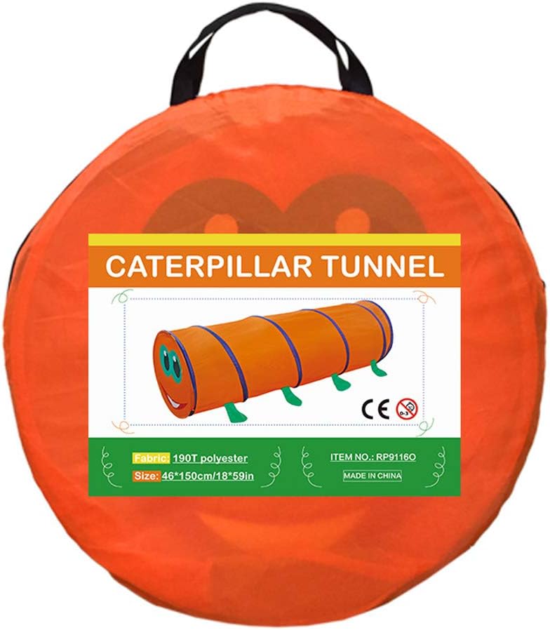 klarako 6ft Kids Tunnel for Toddlers, Pop Up Play Exploration Tunnel Tent for Babies or Dogs Children's Obstacle Course Set with Carrying Bag Pretend Play for Toddlers Indoor & Outdoor Games - Image 4