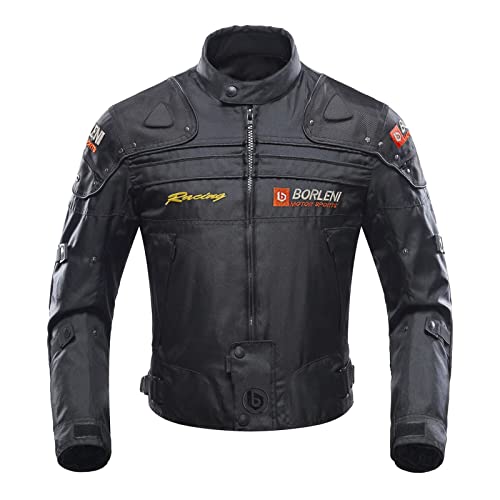 BORLENI Motorcycle Jacket Motorbike Riding Jacket Windproof Motorcycle Full Body Protective Gear Armor - Image 1
