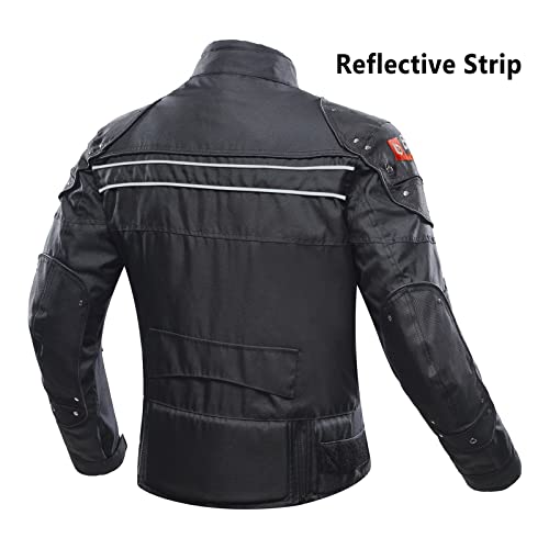 BORLENI Motorcycle Jacket Motorbike Riding Jacket Windproof Motorcycle Full Body Protective Gear Armor - Image 2