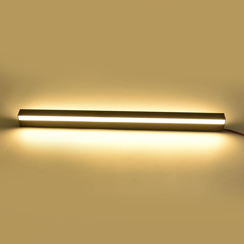 كلاراكو مصباح حائط شريطي من كلاركو، مصباح حائطي LED مقاوم للماء IP43، مصباح حائطي شريطي للحديقة، ضوء دافئ ناعم، حماية كاملة، تصميم عصري، تطبيق واسع لممر الفناء 85-265 فولت (60 سم) - Image 2