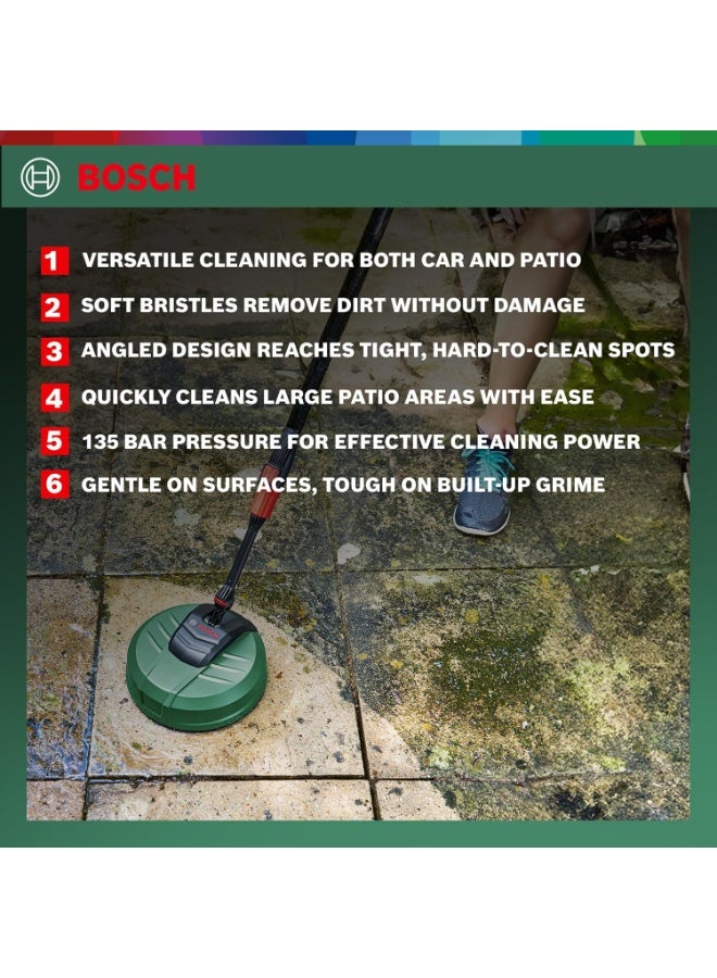 BOSCH Pressure Washer Accessory Set with Wash Brush, Home and Car Cleaning Kit, Patio Cleaner & 90° Nozzle for Car Washing, Patio, Driveway, Gutter & Outdoor Cleaning- F016800611 - Image 5