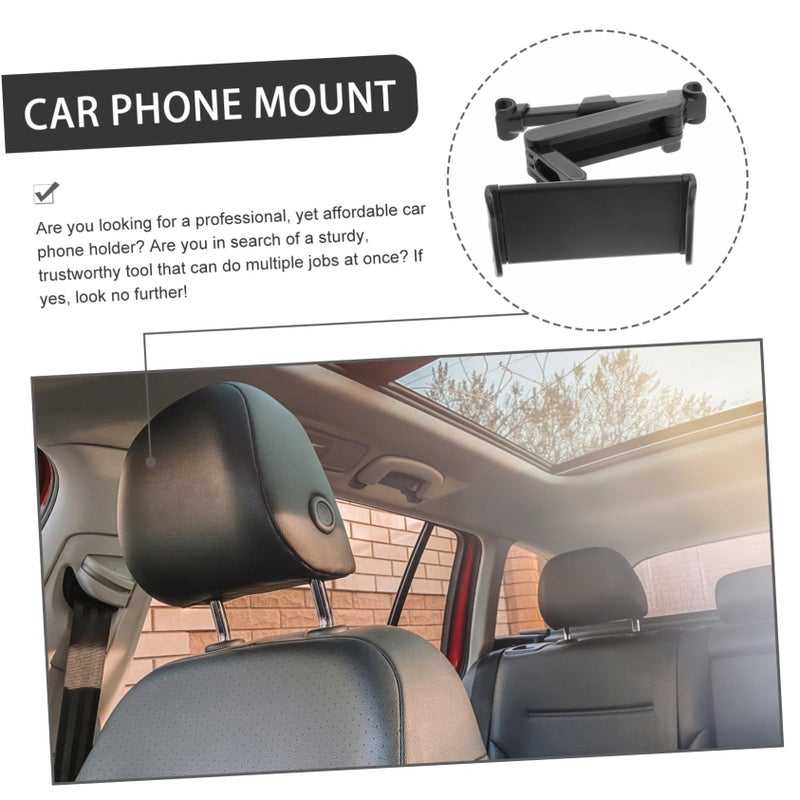 Adjustable Rear Seat Tablet Mount Holder for iPad Sturdy Lightweight Car Headrest Bracket - Image 4