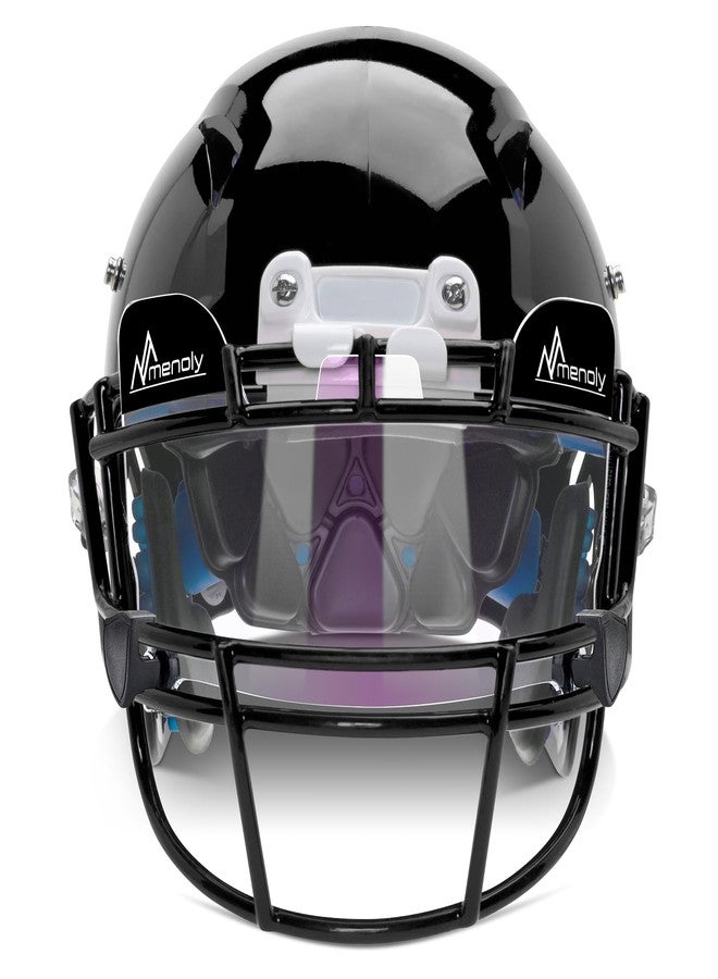 MENOLY Football Visor Clear, Youth Football Helmet Viosor, Scratch Resistant, UV Block, Facial Protection Visor for Football Helmet-Transparent purple - Image 2