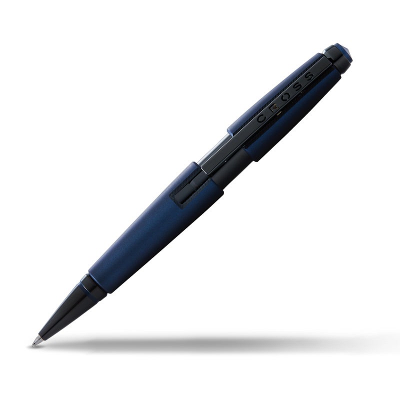 Cross Edge Matte Blue Lacquer Gel Rollerball Pen - Image 1