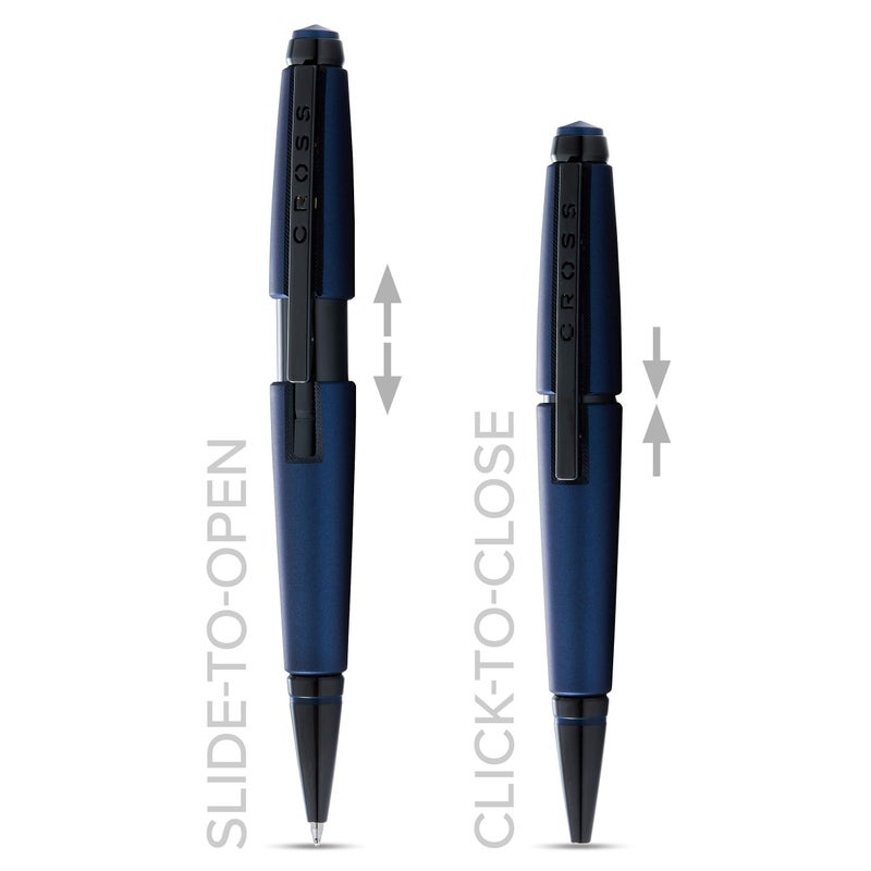 Cross Edge Matte Blue Lacquer Gel Rollerball Pen - Image 3