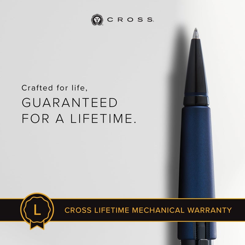 Cross Edge Matte Blue Lacquer Gel Rollerball Pen - Image 4