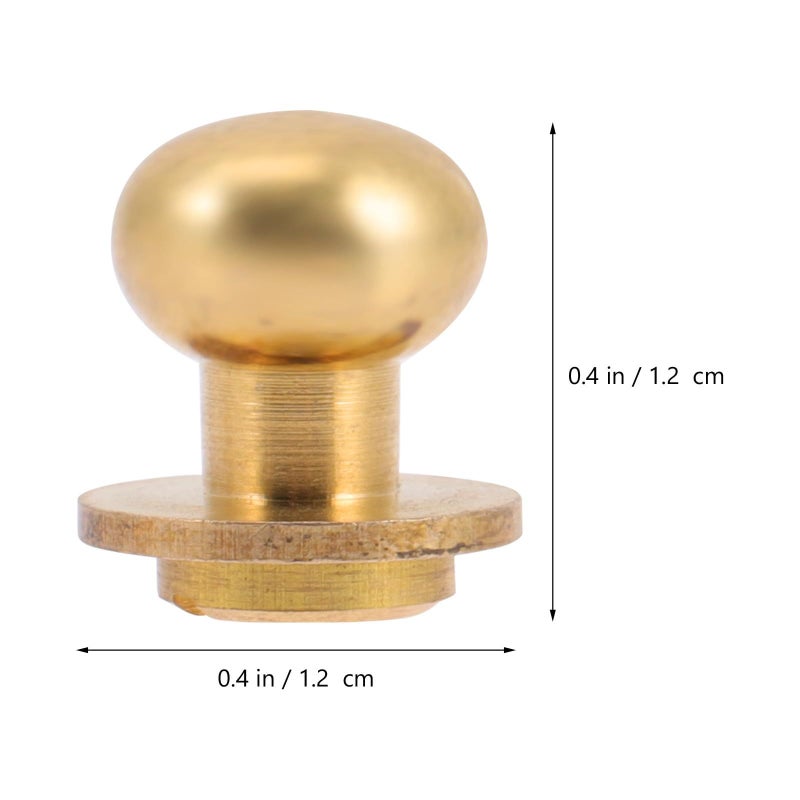 24Pcs Gold Tone Alloy Cabinet Knobs And Pull Handles Set 12x10x12mm For Wardrobe Dresser - Image 3