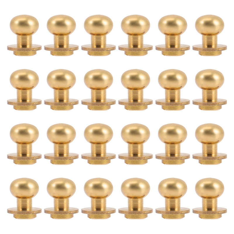 24Pcs Gold Tone Alloy Cabinet Knobs And Pull Handles Set 12x10x12mm For Wardrobe Dresser - Image 2