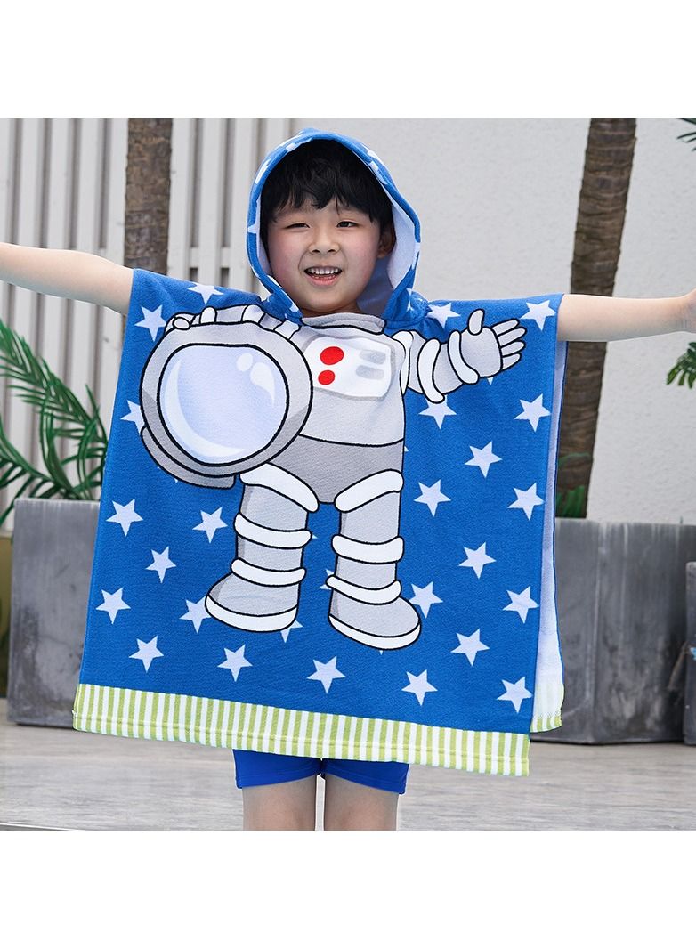 With Hood Coral Fleece Cloaks Bath Towel