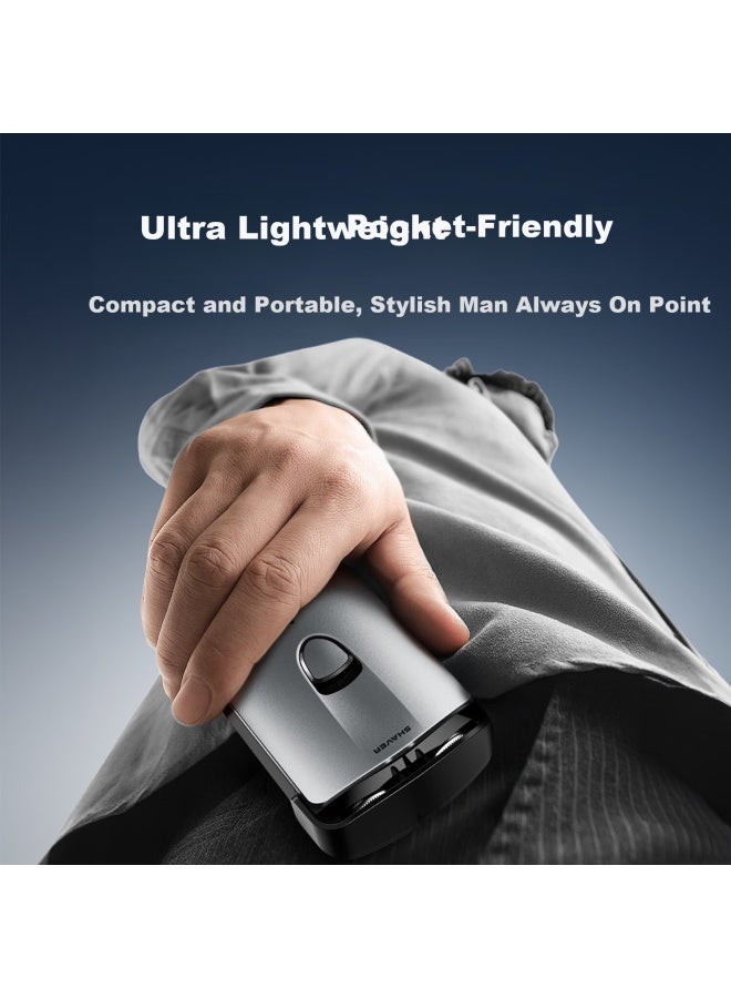 Flyco Borui Electric Shaver Men's Rechargeable Portable Dual-head Rotary Mini Razor P31 Birthday Gift For Dad Husband - Image 2