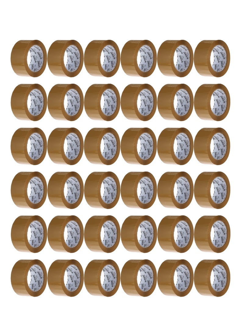 Maxi 36-Piece 2 Inch Brown Packing Tape 100 Yards  - Image 1