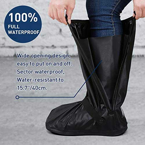 JUSPRO Waterproof Rain Boot Shoe Cover with Reflector for Outdoor Sports Hiking Climbing Camping Scooter Travel - Image 3