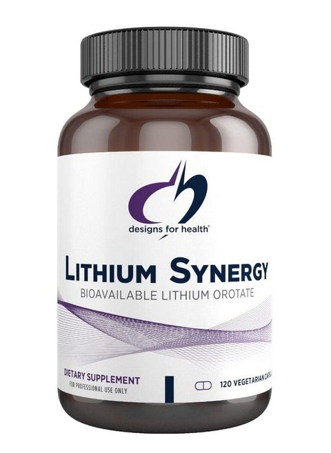 Lithium Synergy 5Mg Lithium Orotate With Tmg + B12 Methylcobalamin Bioavailable Mood + Methylation Support Supplement Nongmo + Vegetarian (120 Capsules)
