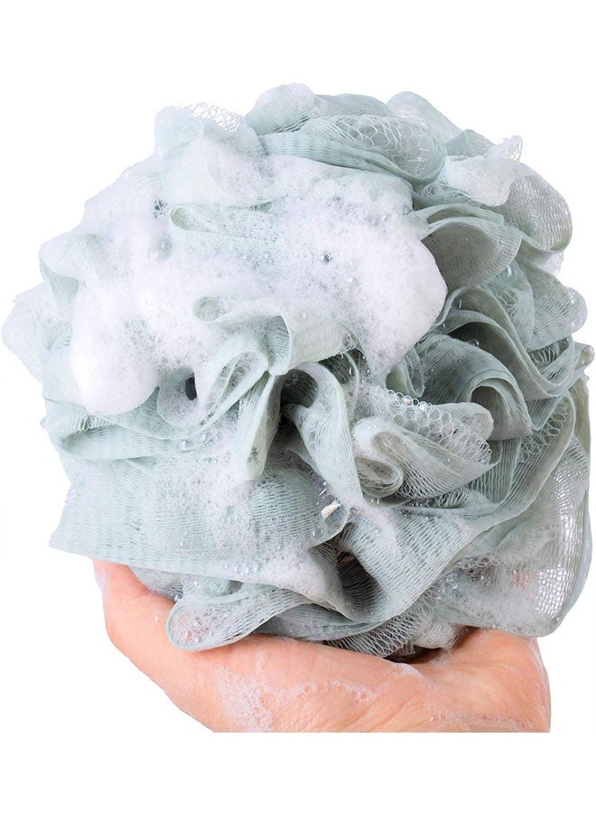 3 Pcs Bath Loofah, Bath Body Scrubber for Women - Men, Exfoliating Bath Sponge Body Scrubber Biodegradable, Scratch-Free Body Wash Sponge Shower Essential Skin - Image 4