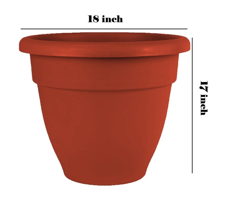 IMAGINEA 18 Inch Flower Pots for Home Decoration | Pack of 6| Lightweight Indoor Outdoor Plastic Gamla for Living Room, Balcony, Garden Pots Tree Planter Container Planter - Image 2