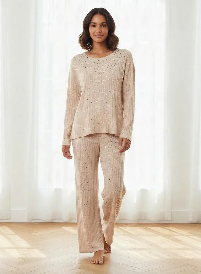 سبلاش فيڤ Pyjama Set Ribbed Top & Trousers