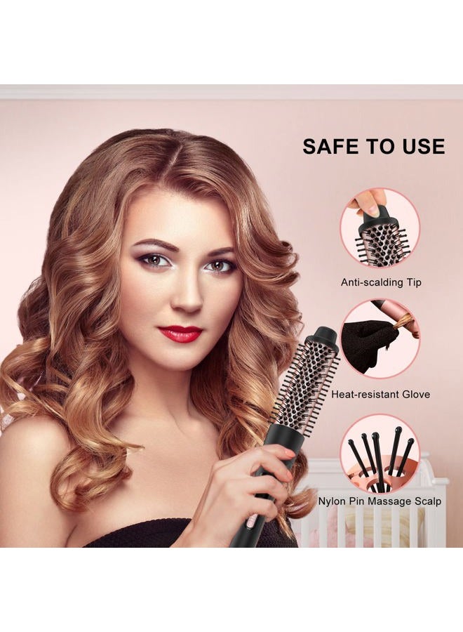 MAX-T Curling Iron Set 5 in 1,MAXT Curling Wand Set Interchangeable Triple Barrel Curling Iron and Curling Brush Ceramic Barrel Wand Curling Iron(0.35”-1.25”) - Image 5