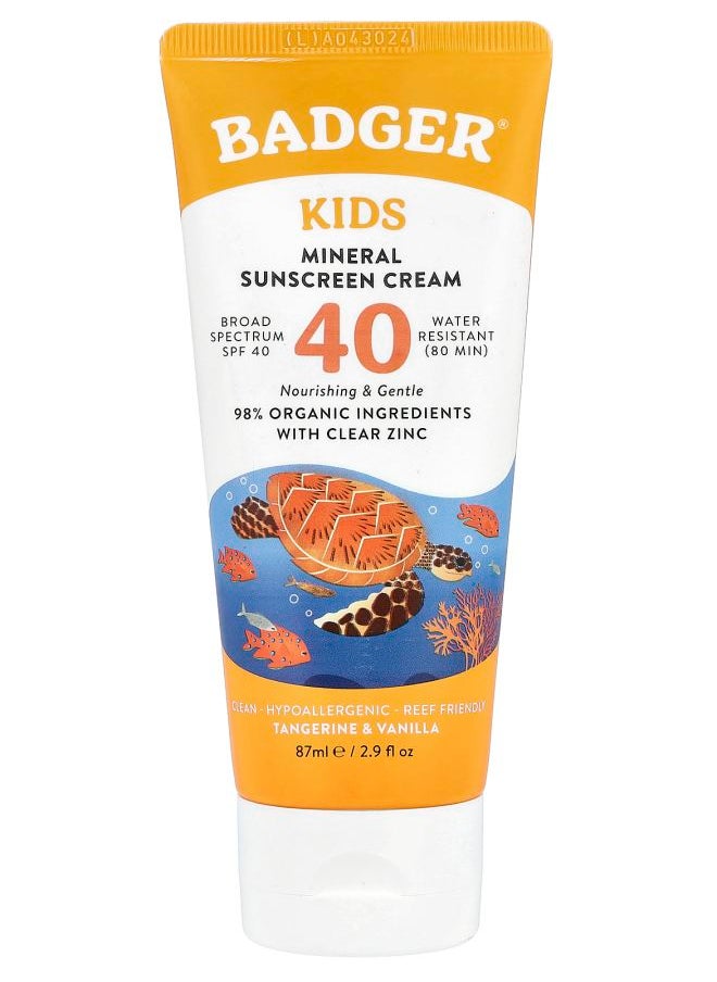 Kids Mineral Sunscreen Cream SPF 40 Tangerine & Vanilla 2.9 fl oz (87 ml) - pzsku/Z1B39BC65F545ABCCC0ABZ/45/_/1731327073/246835ae-6fe9-4e92-957e-d36ad27f7288