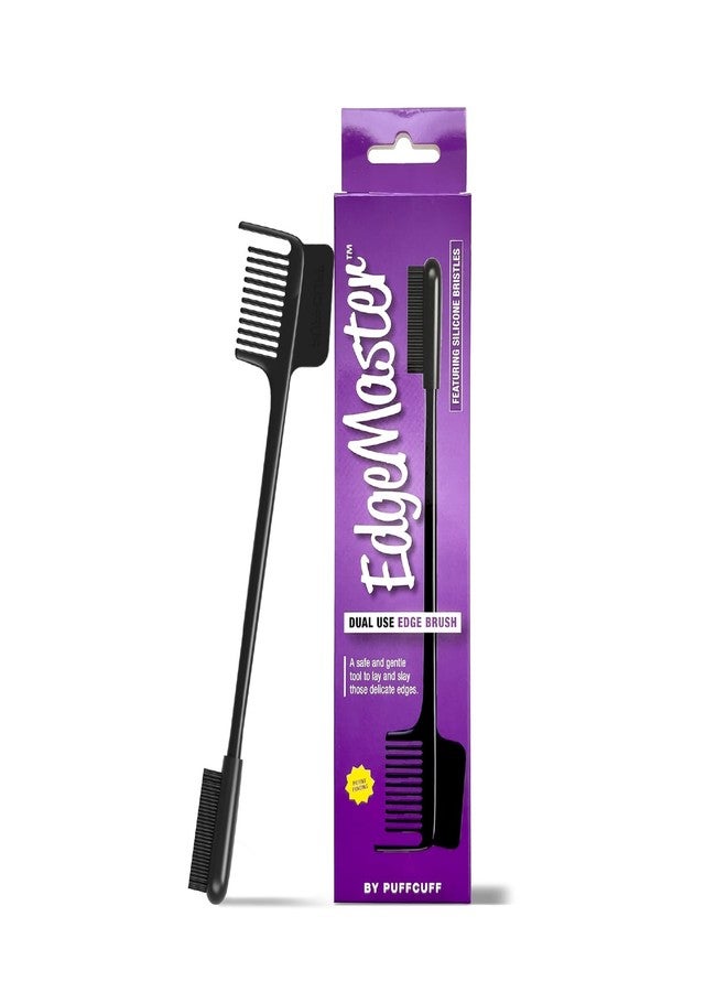Puffcuff LAAAYED™ Edgemaster Soft Silicone Bristle | Edge Brush For Black Textured Hair | Tame Baby Hairs, Flyaways, And Rat Tails | 1 Piece - Image 1