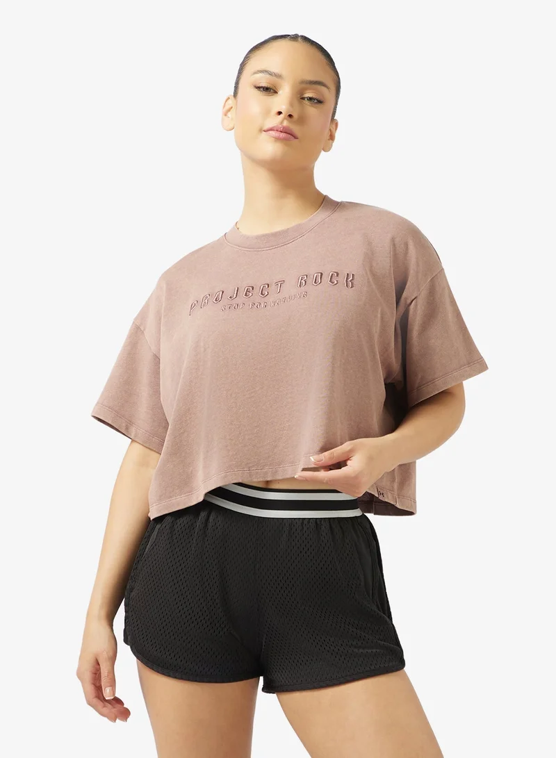 اندر ارمر تيشيرت روچيك روك ستيتمنت جرافيك