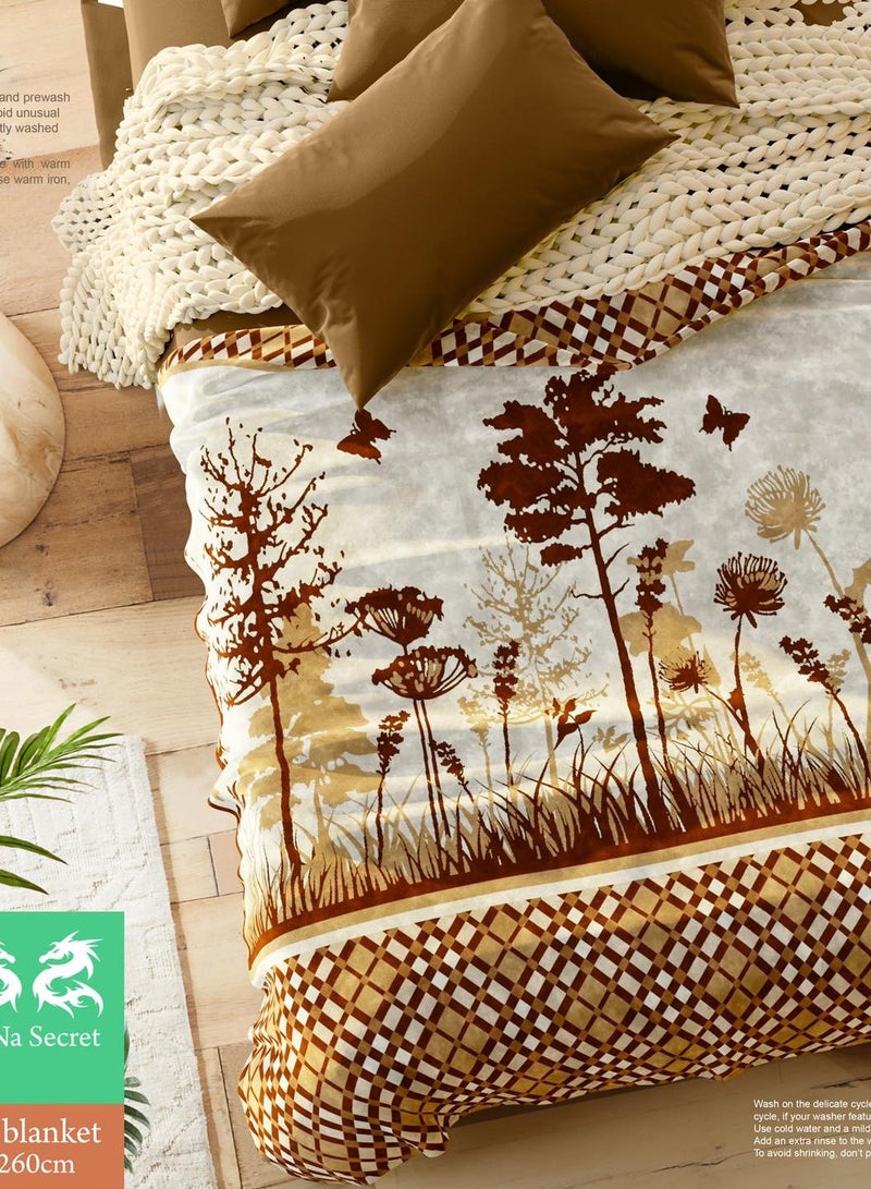 Blanket, 6 kg, two layers, laser engraving, Korean design