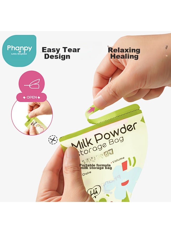 Xiaoya Elephant Xiaoya Xiang Baby Formula Powder Bags, Portable, Disposable, Sealed, For Travel, Dispensing, Fresh-keeping Storage Box - Image 4