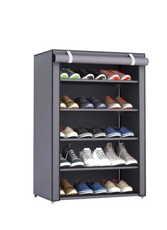 Fabric Shoes Rack Grey 60x30x90cm