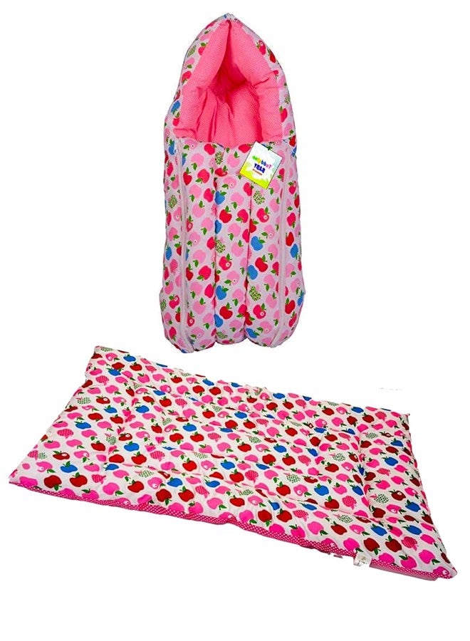 Toddylon مجموعة توديلون الأساسية لمفروشات الأطفال حديثي الولادة | عبوة كومبو 4 في 1 | مجموعة مستلزمات الأطفال حديثي الولادة للأولاد والبنات | حقيبة المستشفى وهدية استقبال المولود | من 0 إلى 6 أشهر (متعدد الألوان) - Image 4