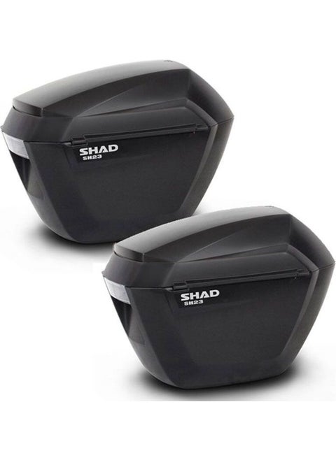 Motorcycle Side Bag Set Impact Resistant Engine Side Lightweight Case 23 Liters Capacity