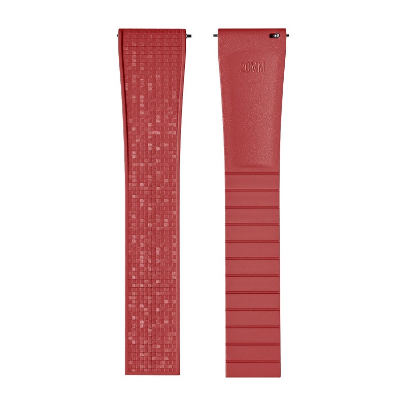 Bluejw CTSizable Mosaic Pattern Fluoroelastomer Watch Band – Replace the Watch Strap for 18mm 19mm 20mm 21mm 22mm Universal Luxury Watches - Image 1