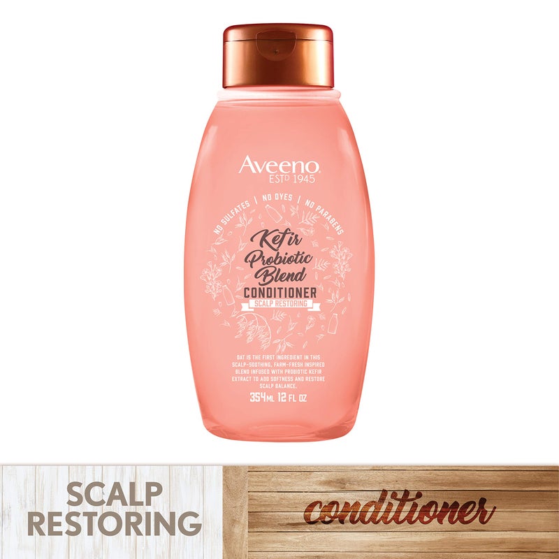 Aveeno Kefir Probiotic Blend Conditioner, Almond Blossom, 12 Fl Oz - Image 2