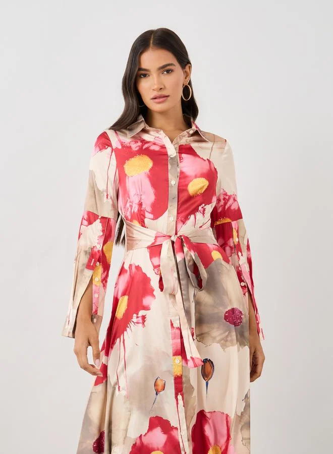 Styli Floral Print Dress