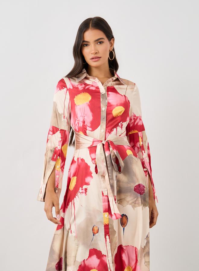 ستايلي فستان بطبعة زهور - Image 3