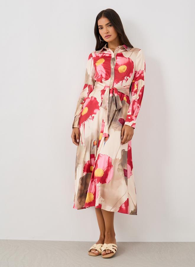 ستايلي فستان بطبعة زهور - Image 2