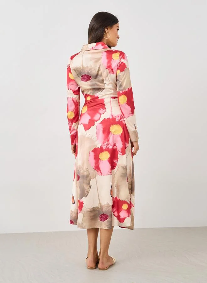 Styli Floral Print Dress