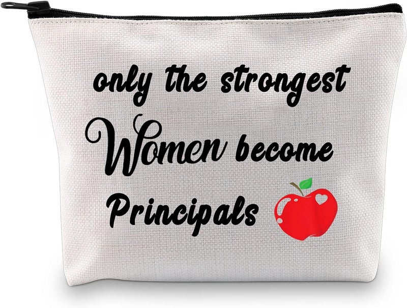 MBMSO Principal Makeup Bag Women Principal Gifts only the Strongest Women Become Principals Appreciation Gifts for School Principal Principal Bag - Image 1