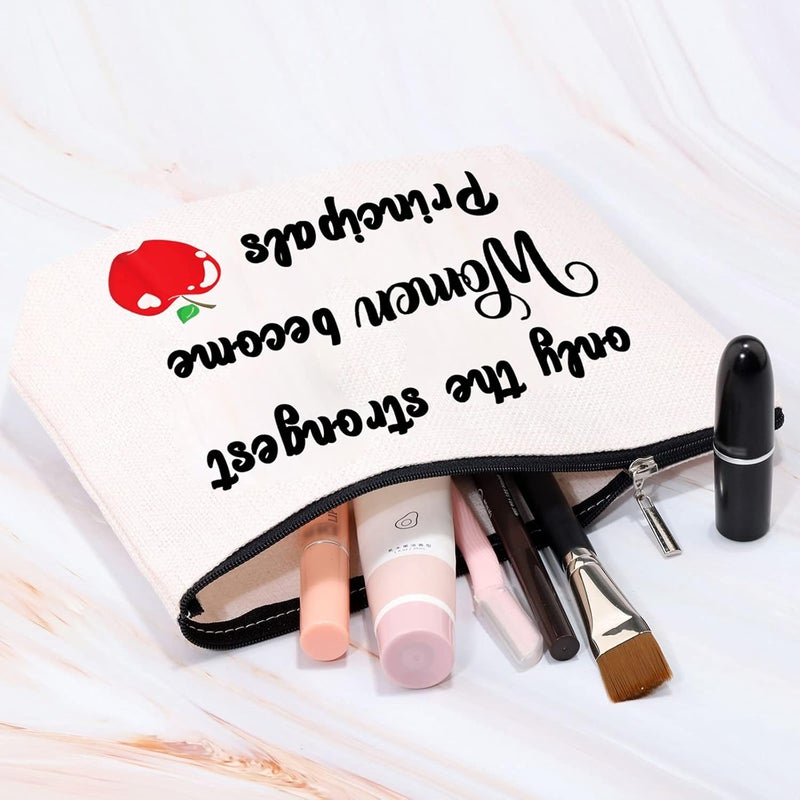 MBMSO Principal Makeup Bag Women Principal Gifts only the Strongest Women Become Principals Appreciation Gifts for School Principal Principal Bag - Image 5