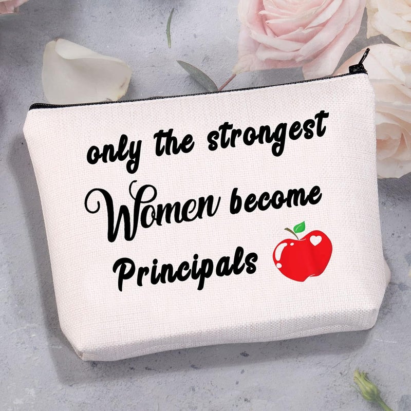 MBMSO Principal Makeup Bag Women Principal Gifts only the Strongest Women Become Principals Appreciation Gifts for School Principal Principal Bag - Image 3