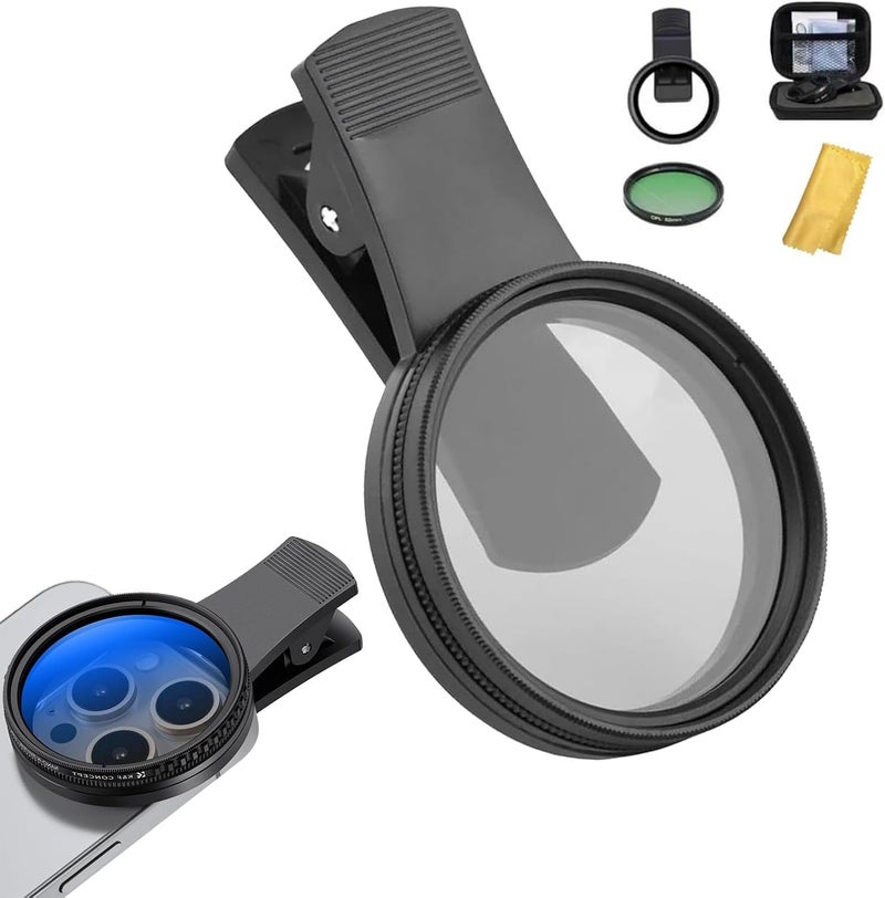 SQUISHCO Nd Filter for Mobile Set, Mobile Lens for Photography Kit,Nd Filter for Mobile Compatible with Most Smartphones for Outdoor Photography - Image 1