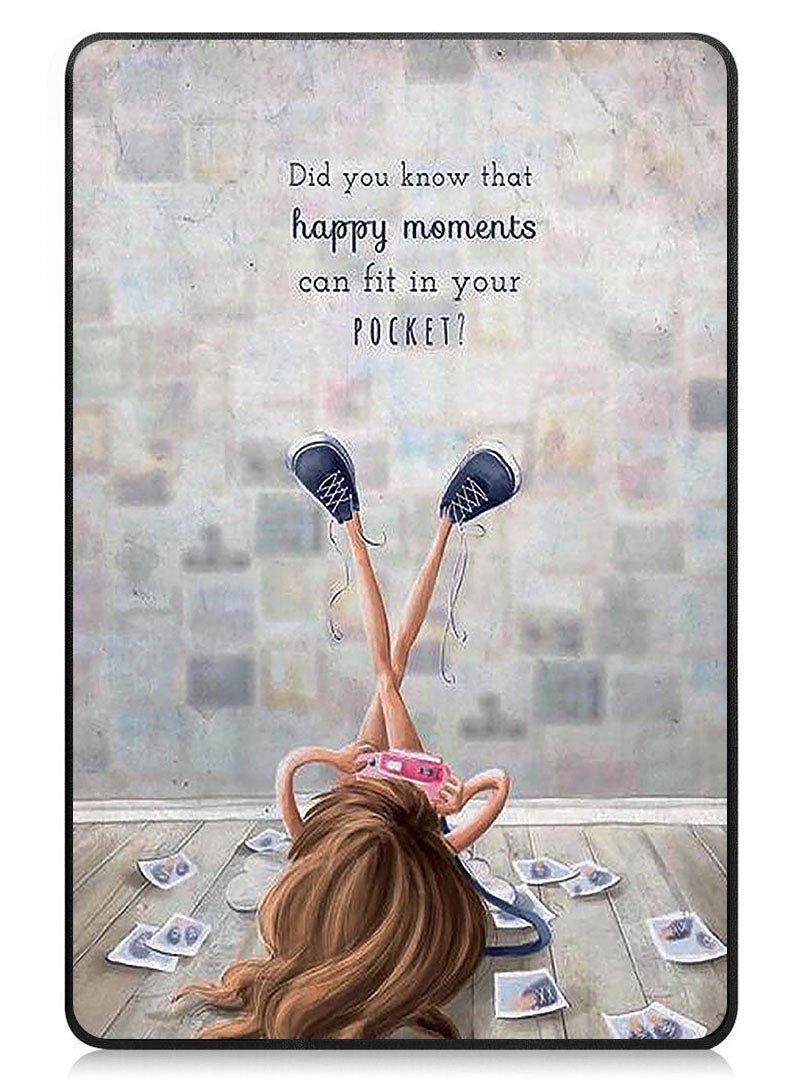 Theodor جراب قابل للطي واقٍ لهاتف Samsung Galaxy Tab S9 FE Plus مع حامل ثلاثي الطيات مع خاصية الاستيقاظ التلقائي والنوم وغطاء مقاوم للصدمات لحظات سعيدة يناسب جيبك - Image 1