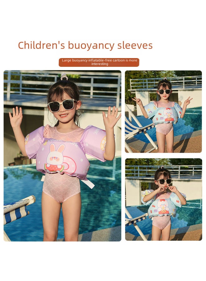 Generic Outdoor Sports/swimming Aid Equipment/swimming Aid Equipment - Floating Hand Paddles - Strap Design Ages Swimming Levels-Color:Light Pink Care Bear  - Image 5