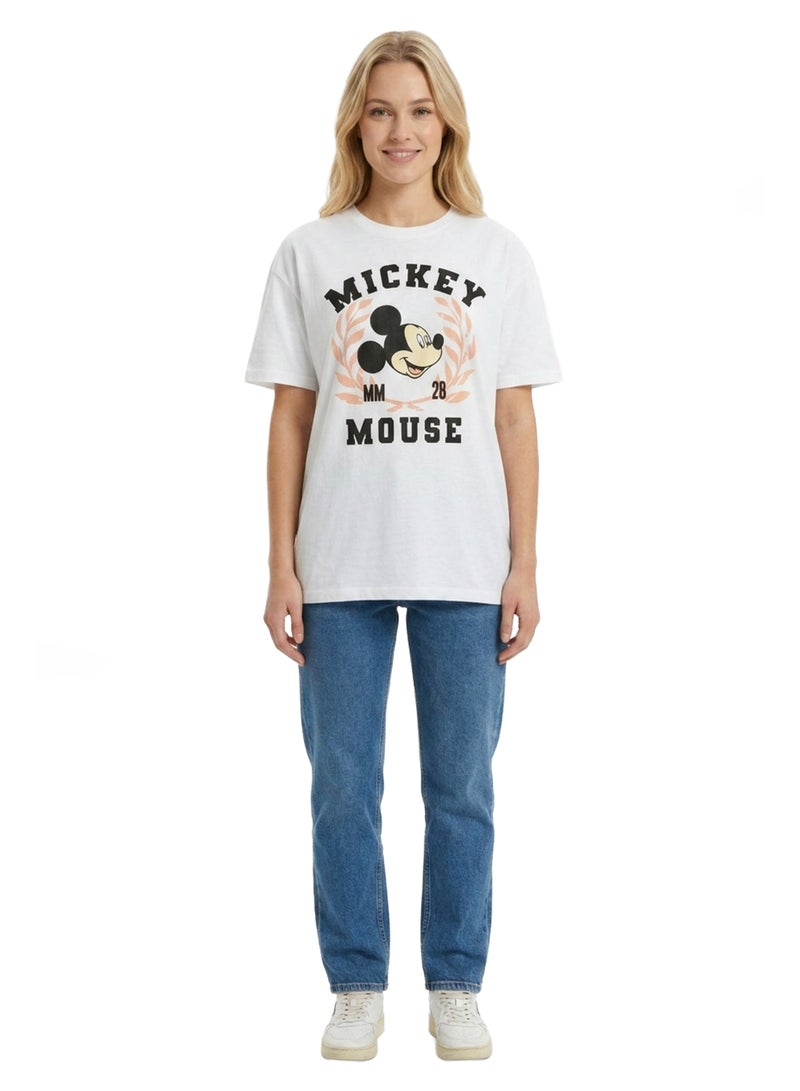 Disney Mickey Mouse Women’s Oversized Drop Shoulder T-Shirt - Image 3