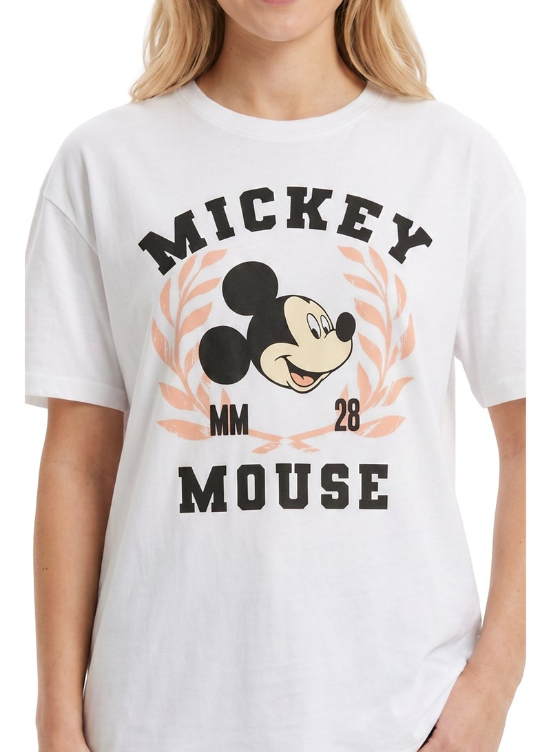 Disney Mickey Mouse Women’s Oversized Drop Shoulder T-Shirt - Image 4