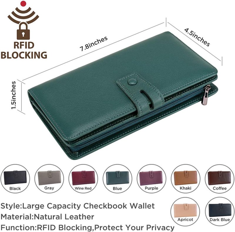 Itslife Women's Big Fat Rfid Leather wallet clutch organizer checkbook holder - Image 1