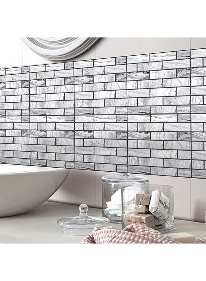 نيبمينينت ملصق جداري بنمط طوب ثلاثي الأبعاد ذاتي اللصق متعدد الألوان