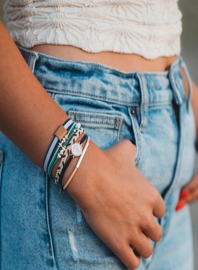 K'lani Anchor Bracelets for Women - Elastic Bracelets and Boho Hair Ties - Cute Hair Ties for Women and Hair Tie Accessories - Stylish Bracelets Boho Style for Hair and Wrist - Set of 5 (Medium) - Image 3