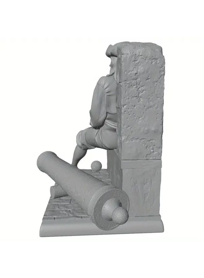 1 24 Scale Unpainted Resin Miniature Figure Sailor on Seat Collectible Model Kit - Image 5