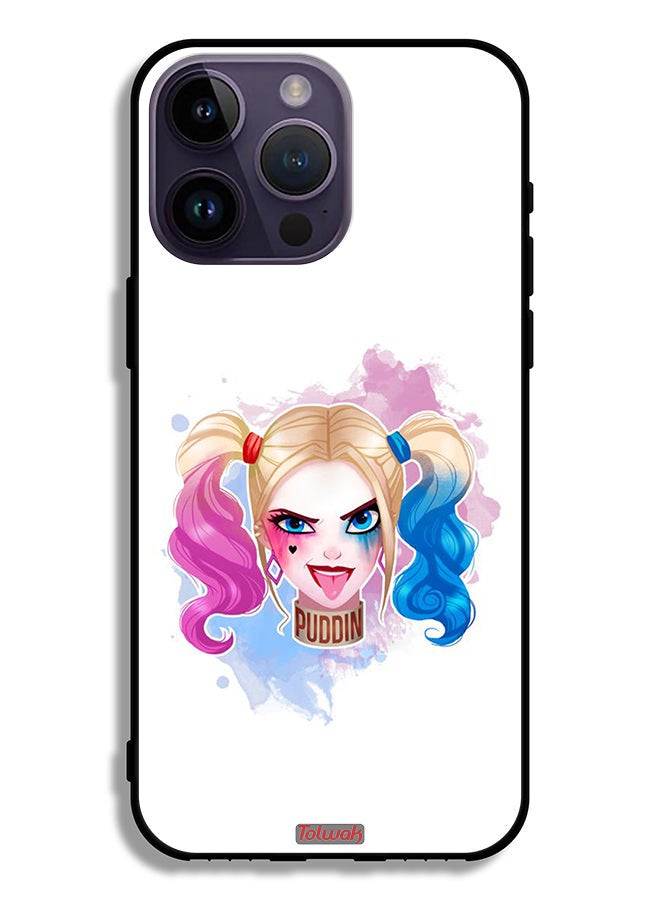 Tolwak Apple iPhone 14 Pro Max Protective Case Harley Quinn Art - Image 2